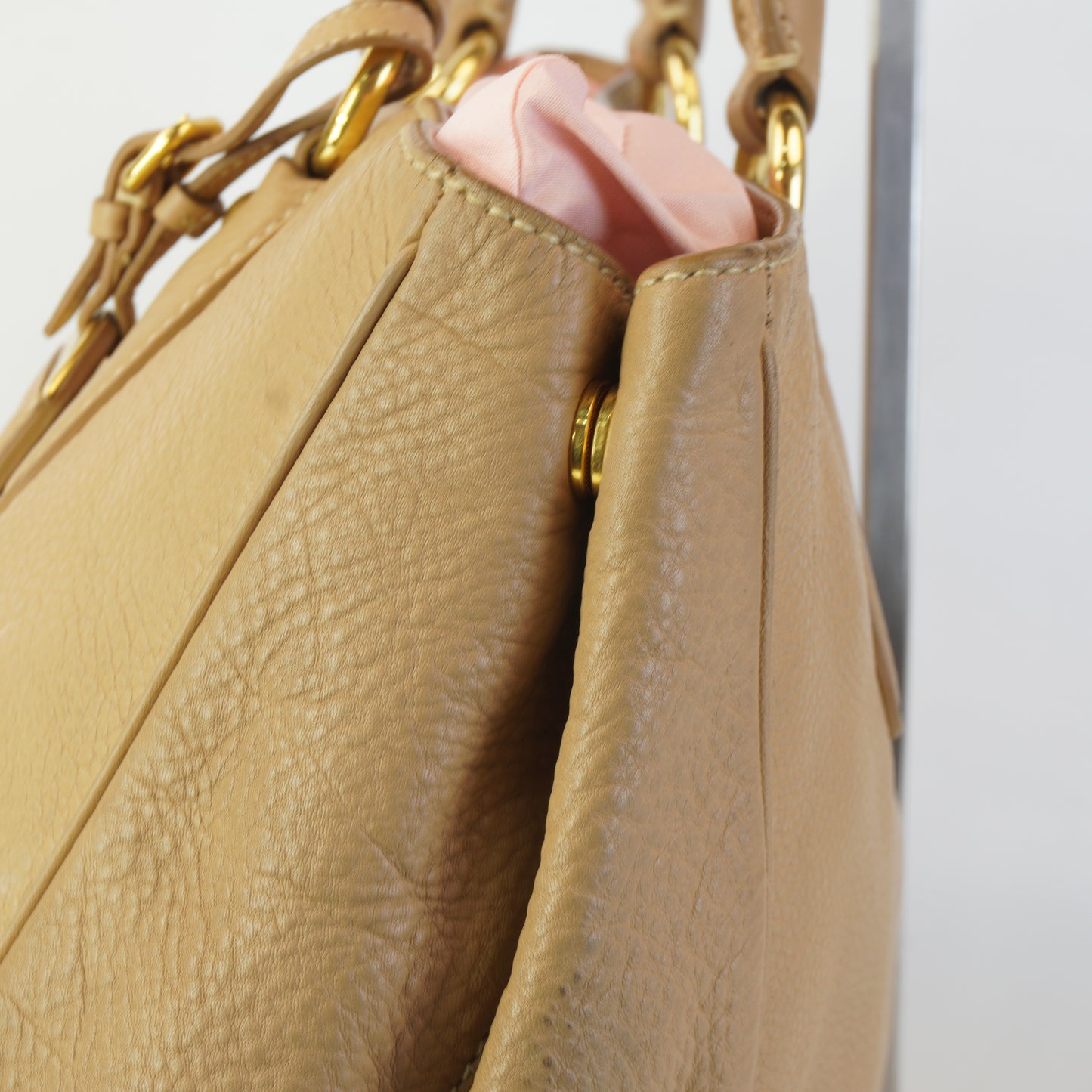 Prada Viral Diano Leather Tote GHW