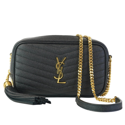YSL	Mini Lou Camera Bag Black