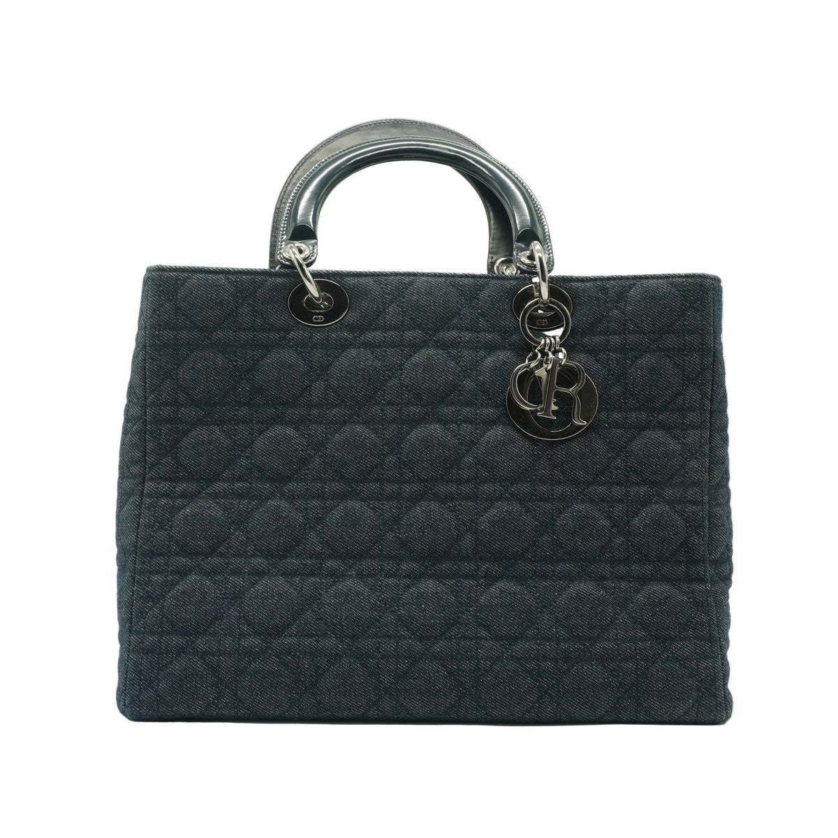 Dior	Lady Dior Cannage Denim Bag Medium SHW