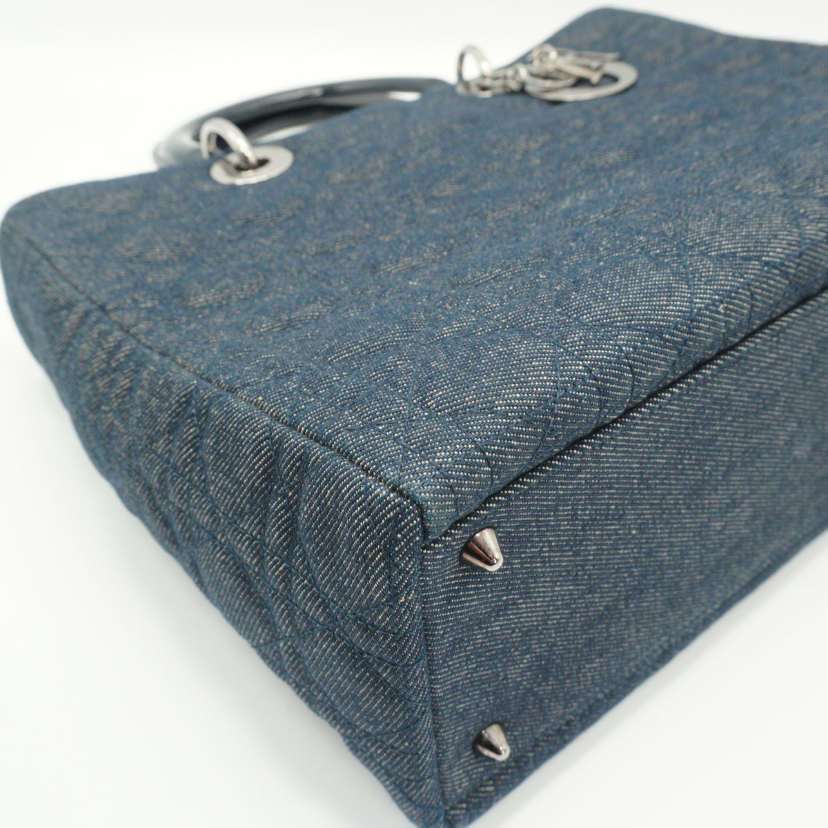 Dior	Lady Dior Cannage Denim Bag Medium SHW