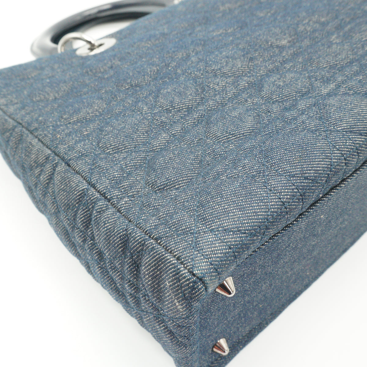 Dior	Lady Dior Cannage Denim Bag Medium SHW