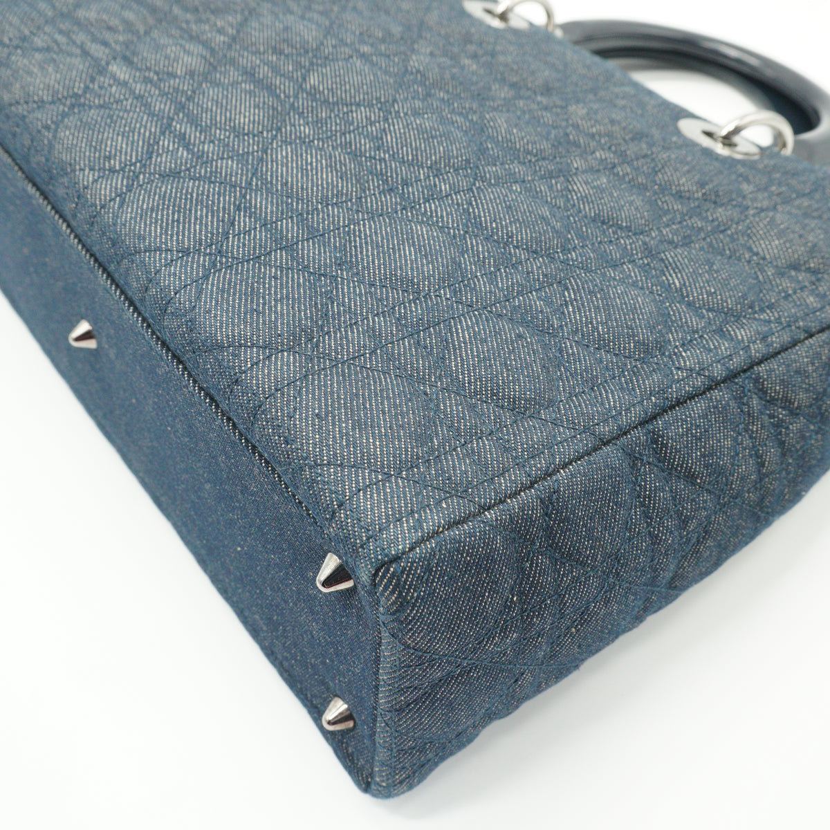 Dior	Lady Dior Cannage Denim Bag Medium SHW