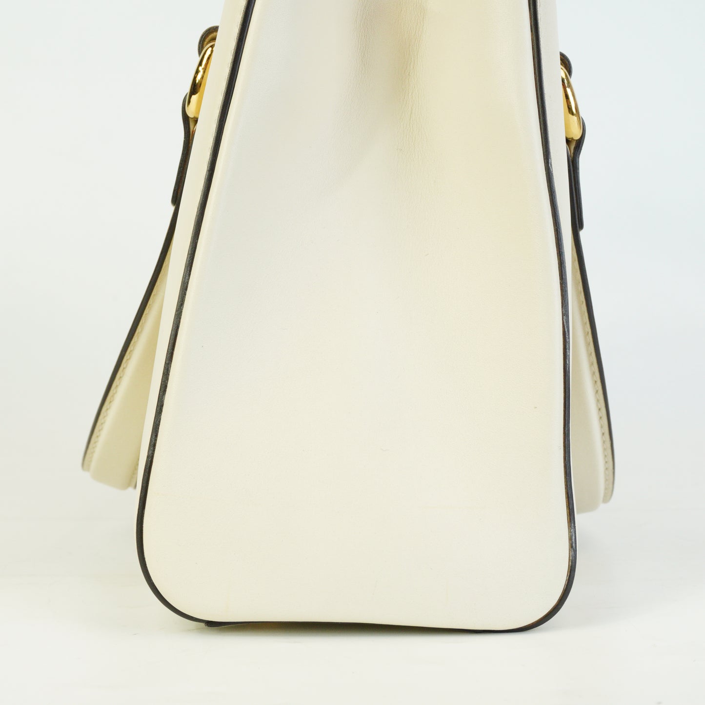 Gucci  Sylvie Small Top Handle Tote White GHW