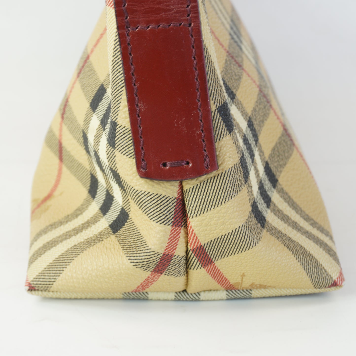 Burberry	Haymarket Check Coated Canvas Pochette Shoulder Bag