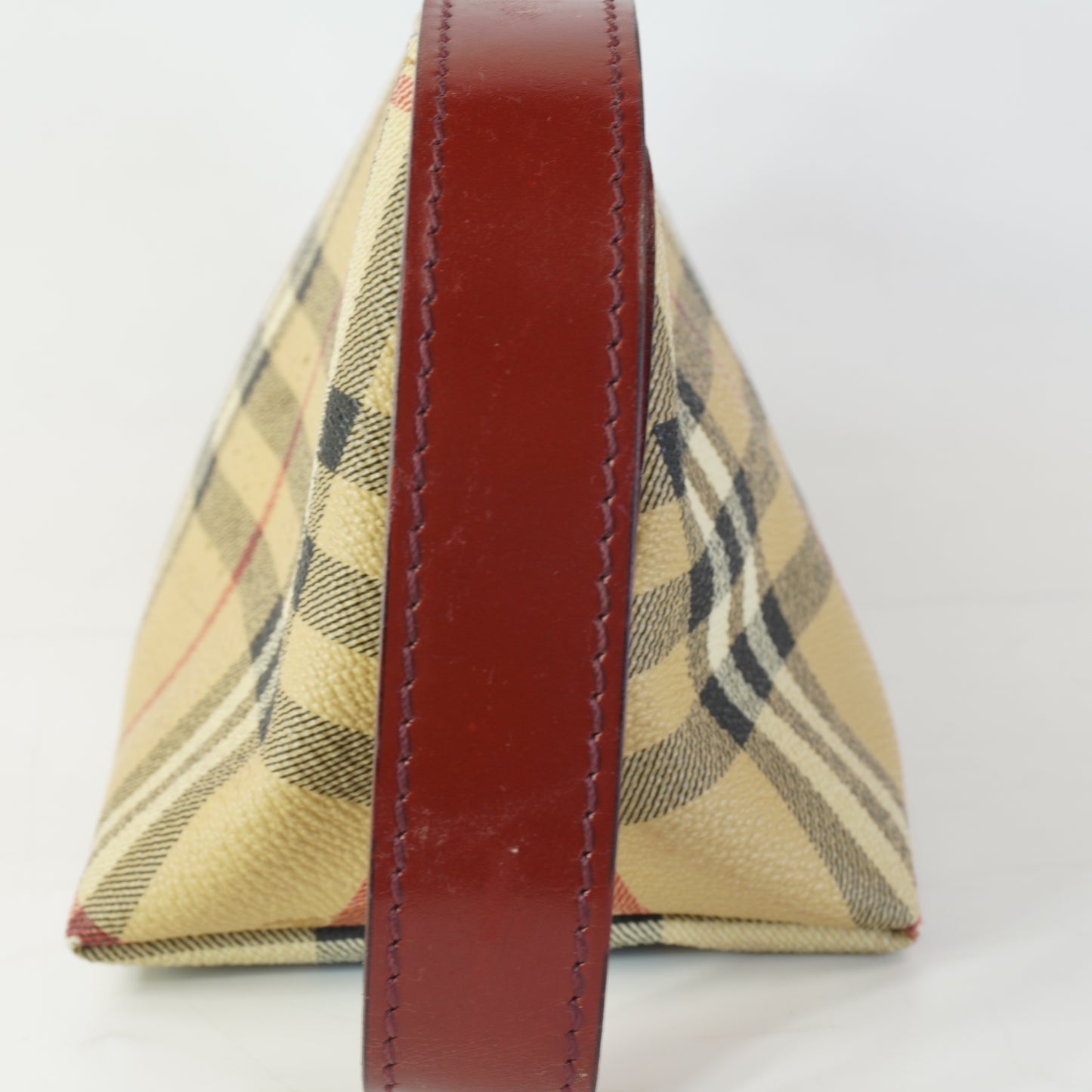 Burberry	Haymarket Check Coated Canvas Pochette Shoulder Bag
