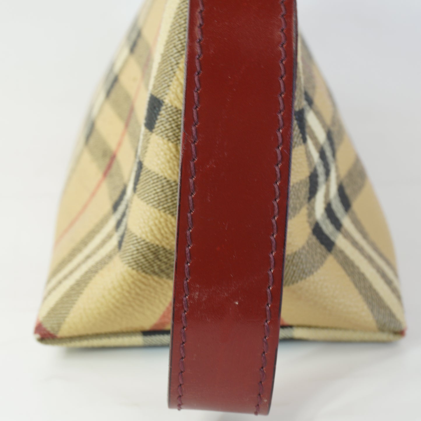 Burberry	Haymarket Check Coated Canvas Pochette Shoulder Bag
