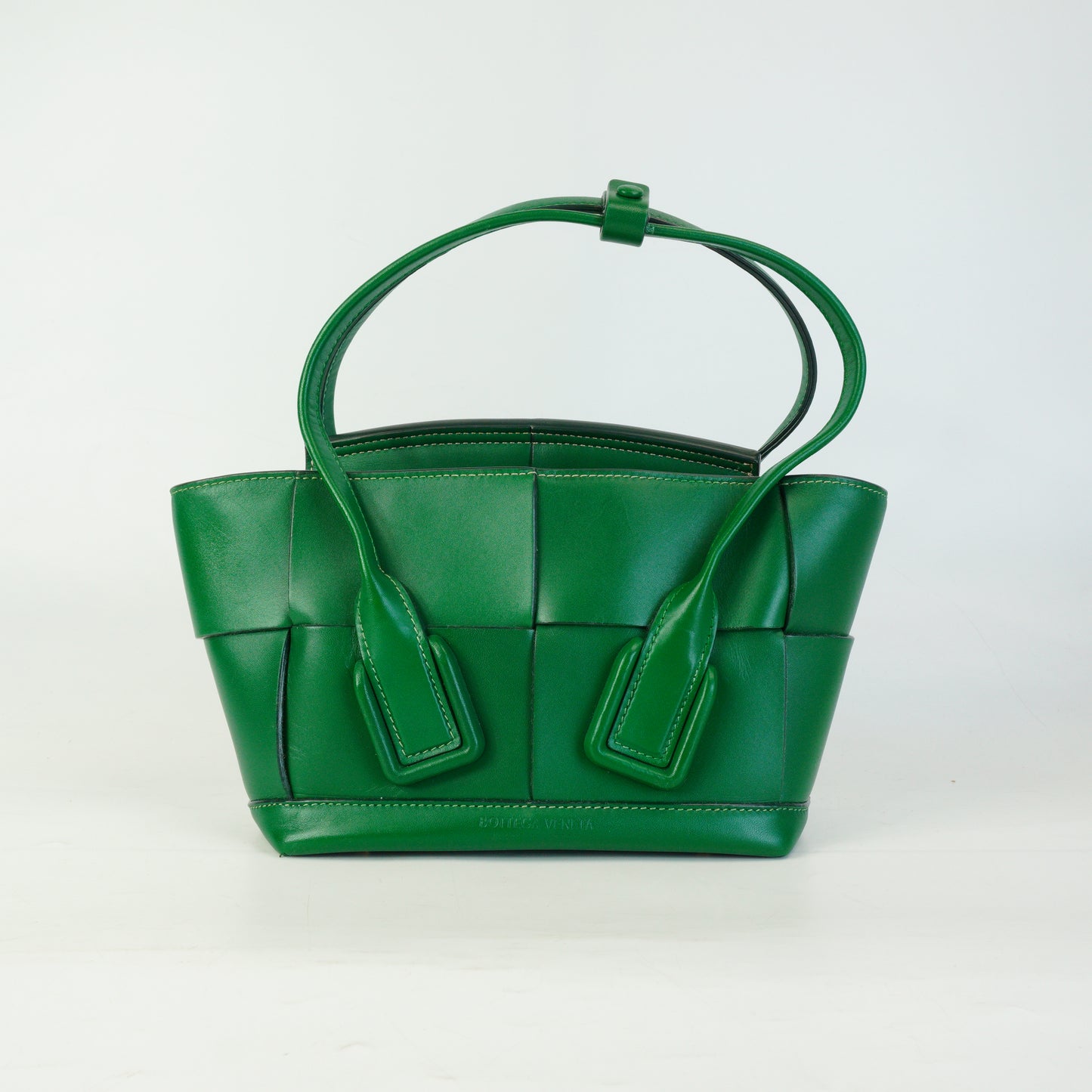 Bottega Veneta Mini Arko Tote Green