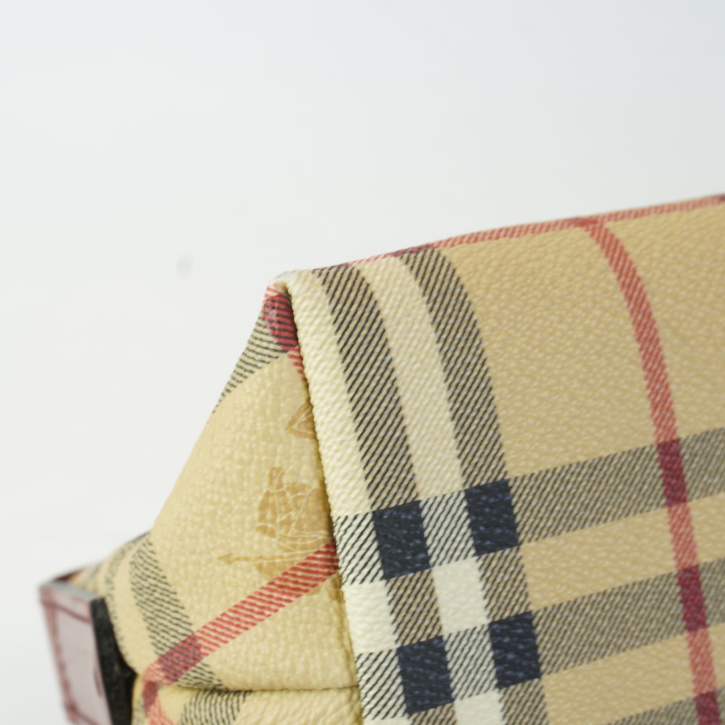 Burberry	Haymarket Check Coated Canvas Pochette Shoulder Bag