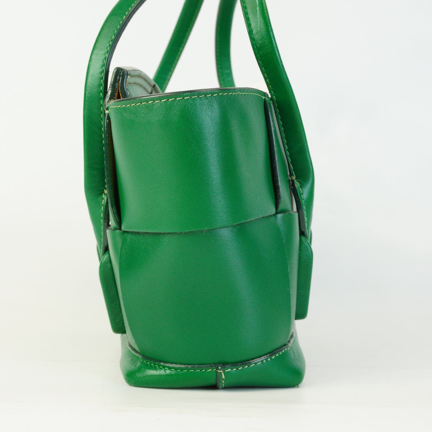 Bottega Veneta Mini Arko Tote Green
