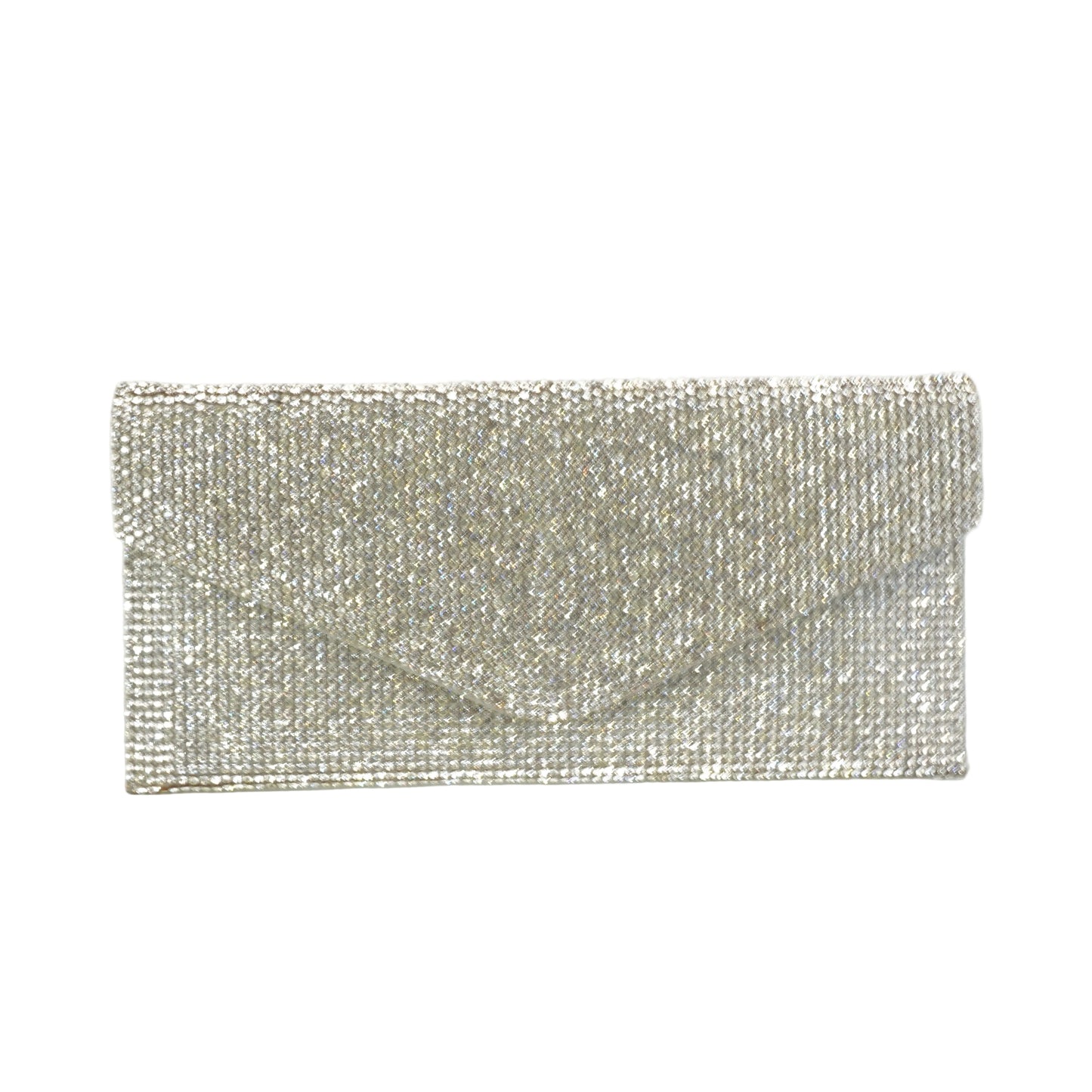 Judith Lieber	Silver Rhinestone Clutch