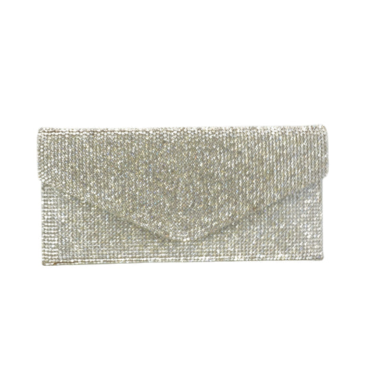 Judith Lieber	Silver Rhinestone Clutch