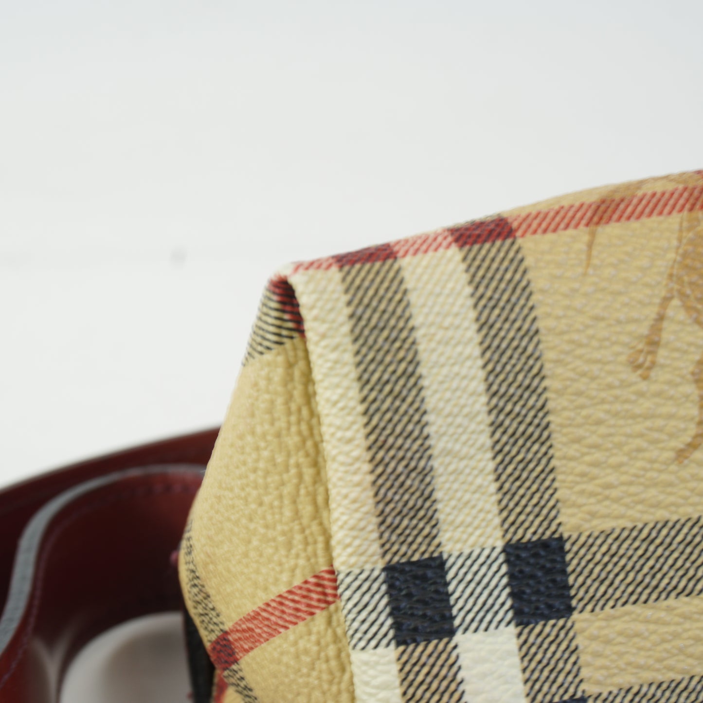 Burberry	Haymarket Check Coated Canvas Pochette Shoulder Bag