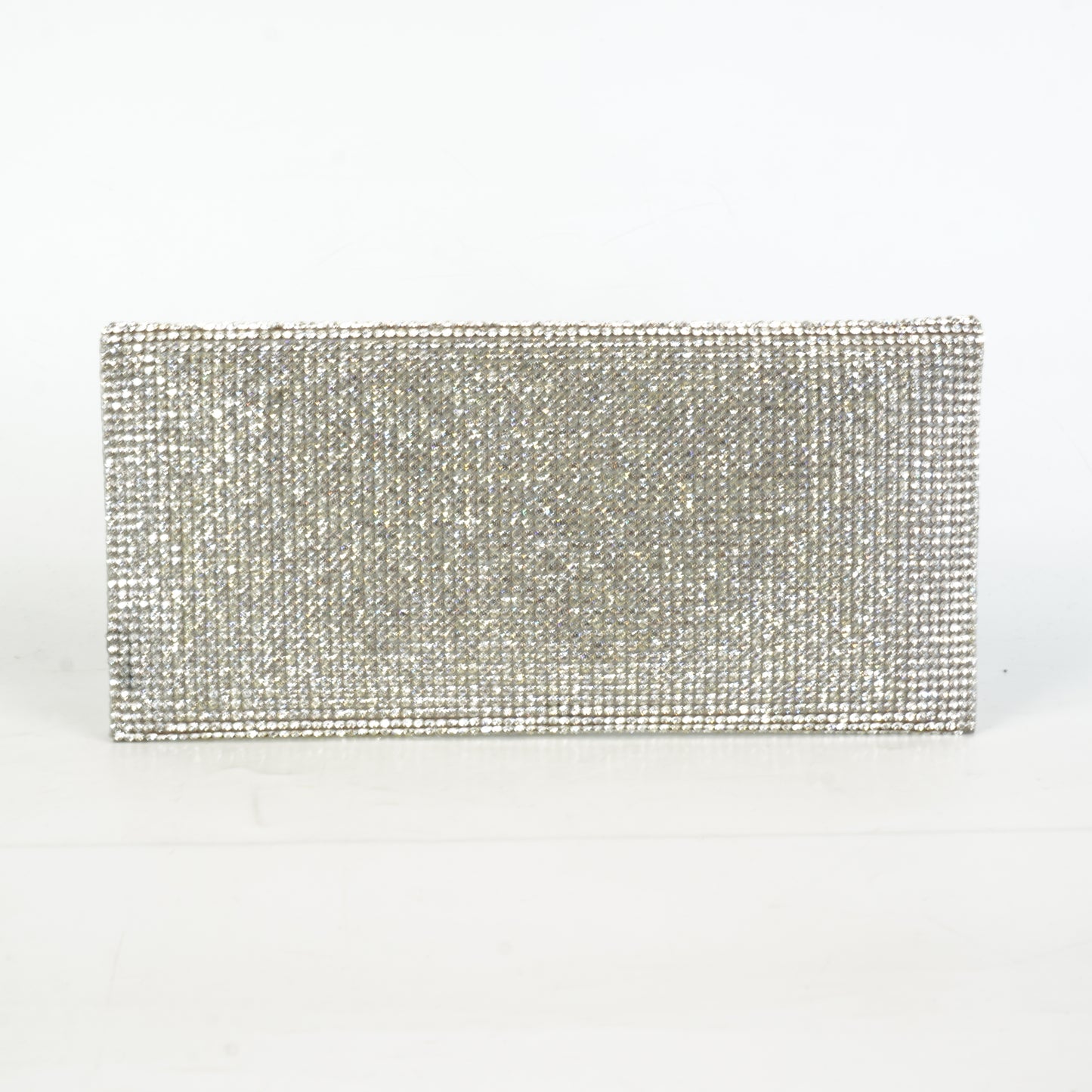 Judith Lieber	Silver Rhinestone Clutch