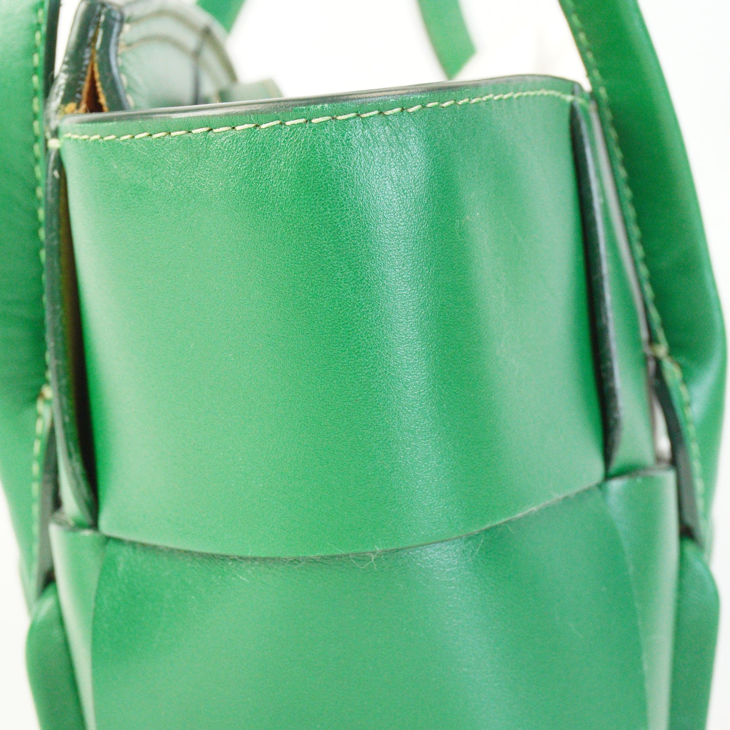 Bottega Veneta Mini Arko Tote Green