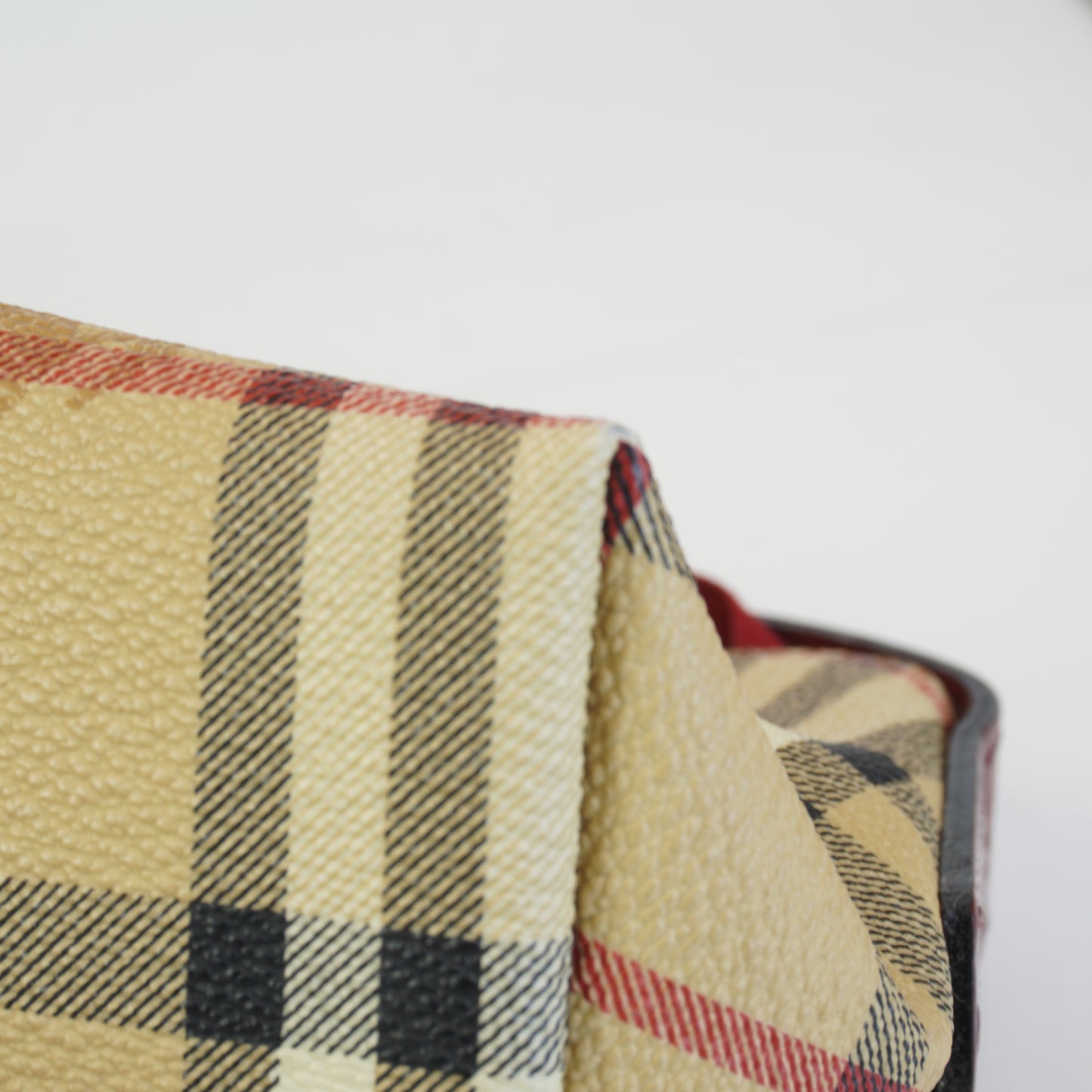 Burberry	Haymarket Check Coated Canvas Pochette Shoulder Bag