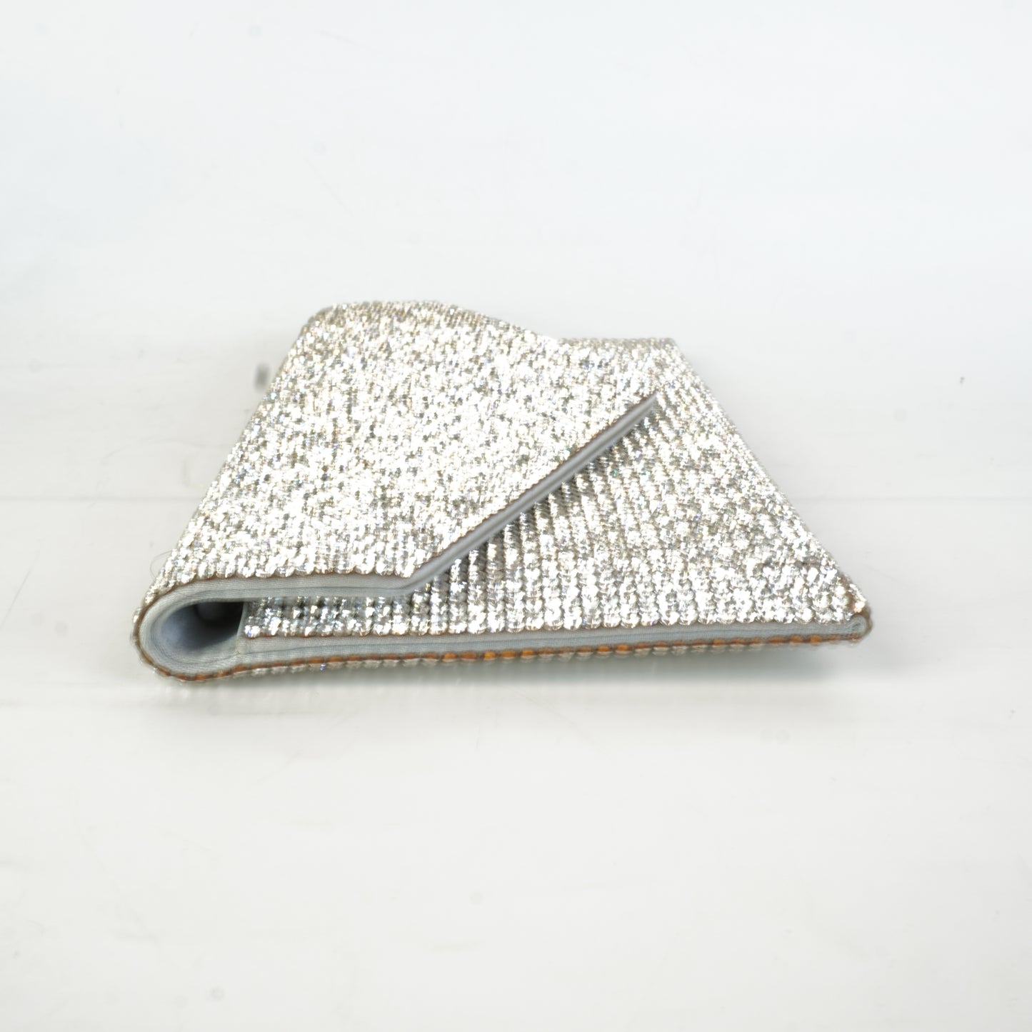 Judith Lieber	Silver Rhinestone Clutch