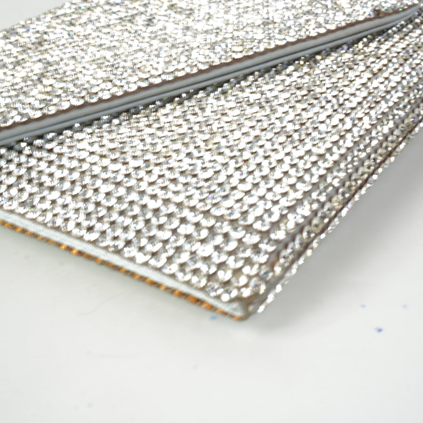 Judith Lieber	Silver Rhinestone Clutch