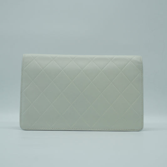 Chanel	Lax Flap Wallet On Chain Small White SHW