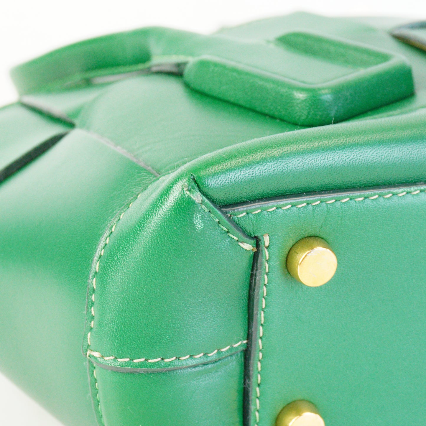 Bottega Veneta Mini Arko Tote Green