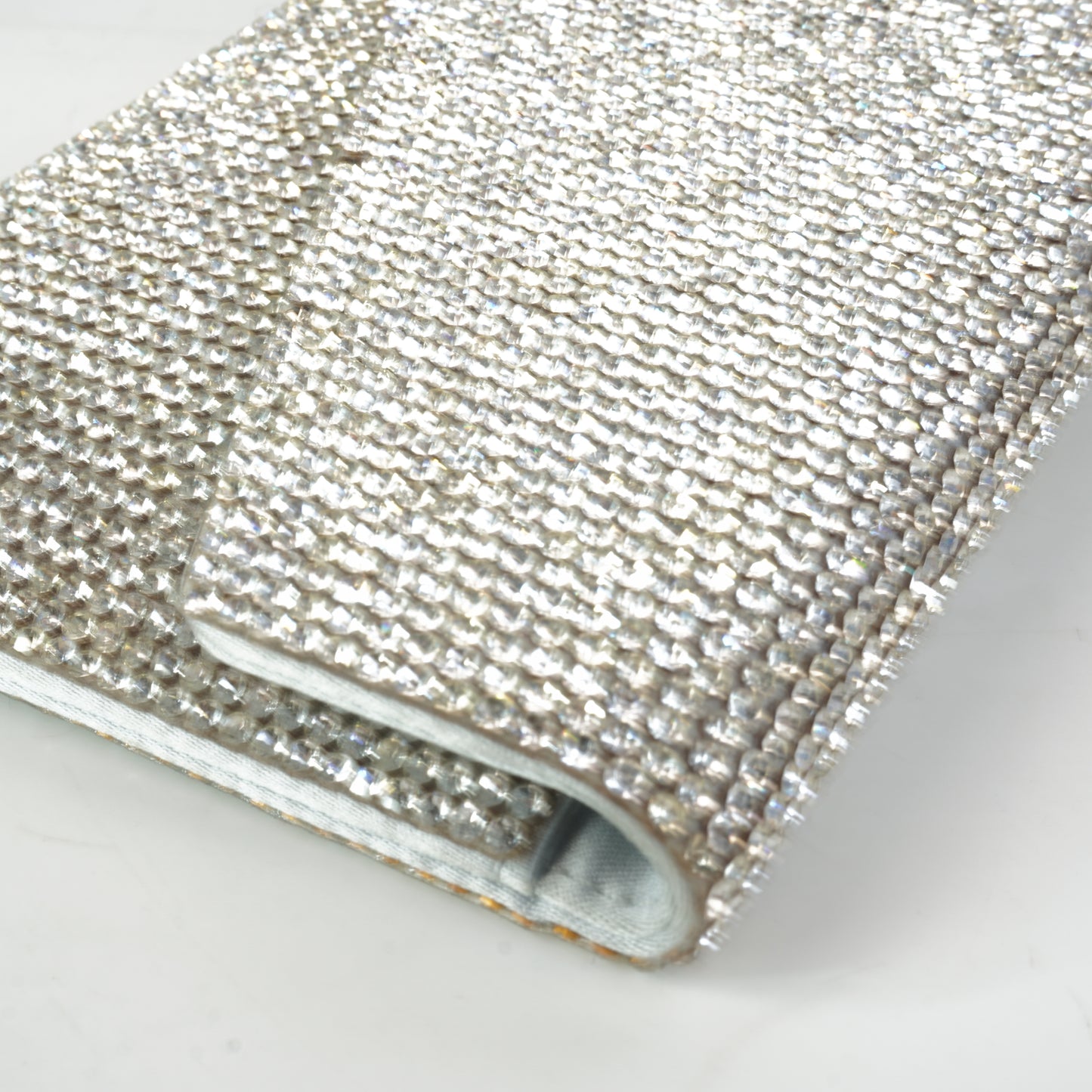 Judith Lieber	Silver Rhinestone Clutch