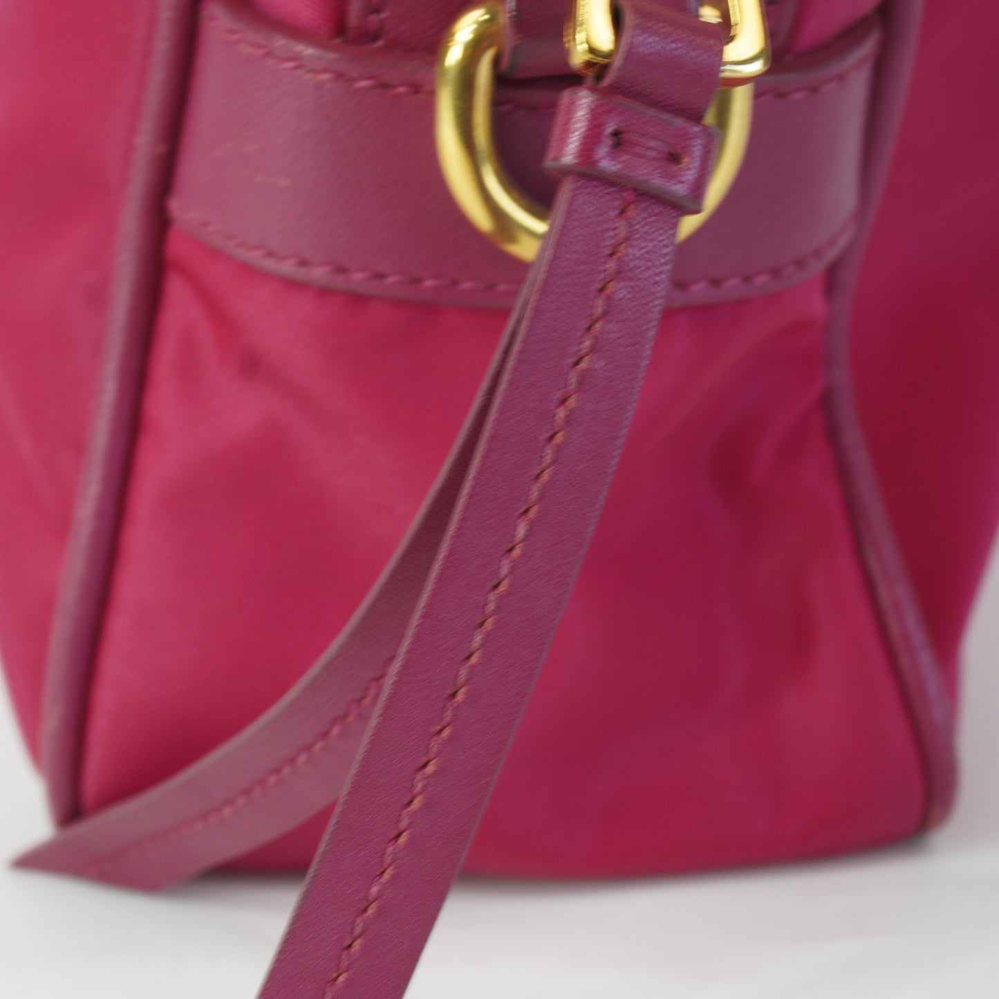 Prada Nylon Pink GHW Small