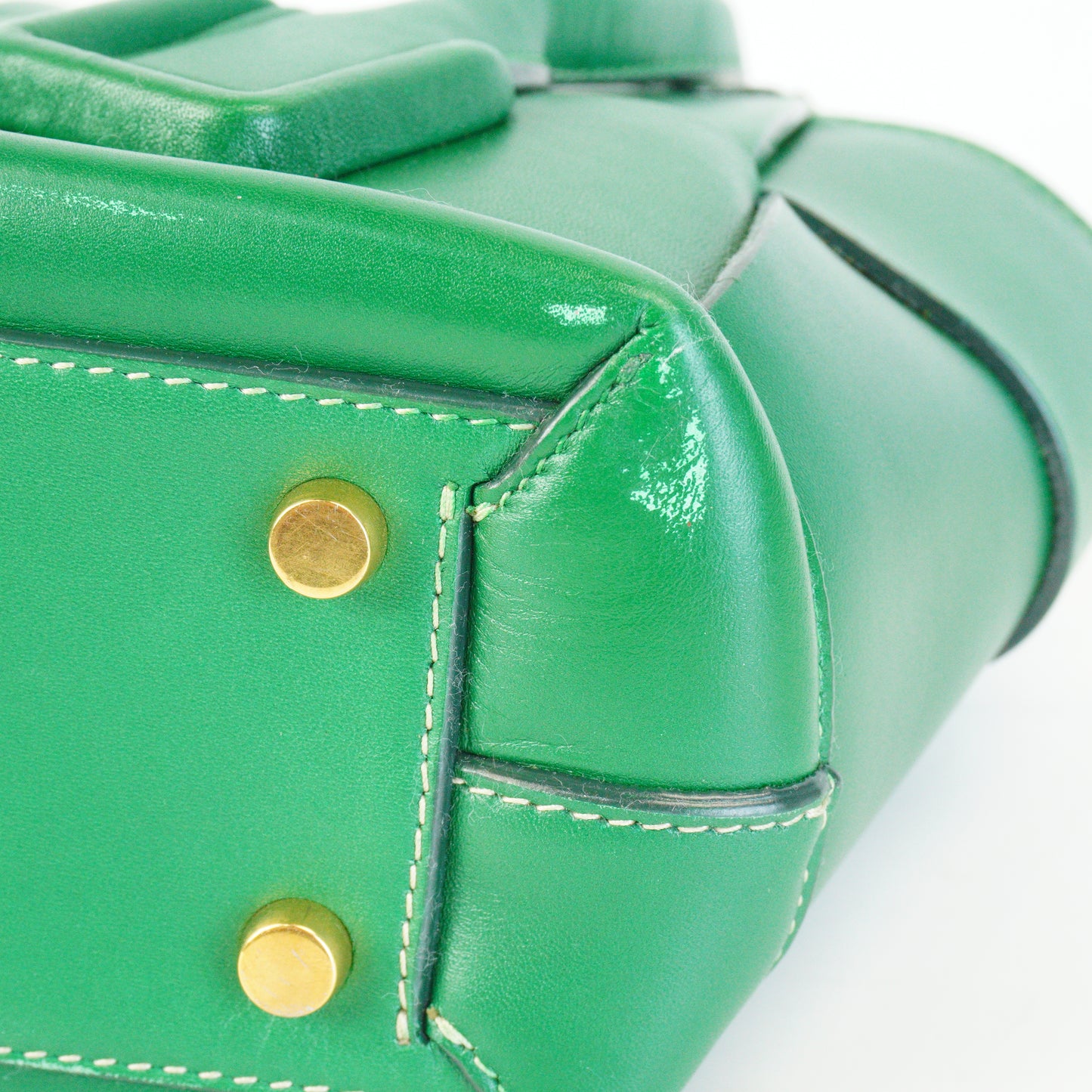 Bottega Veneta Mini Arko Tote Green