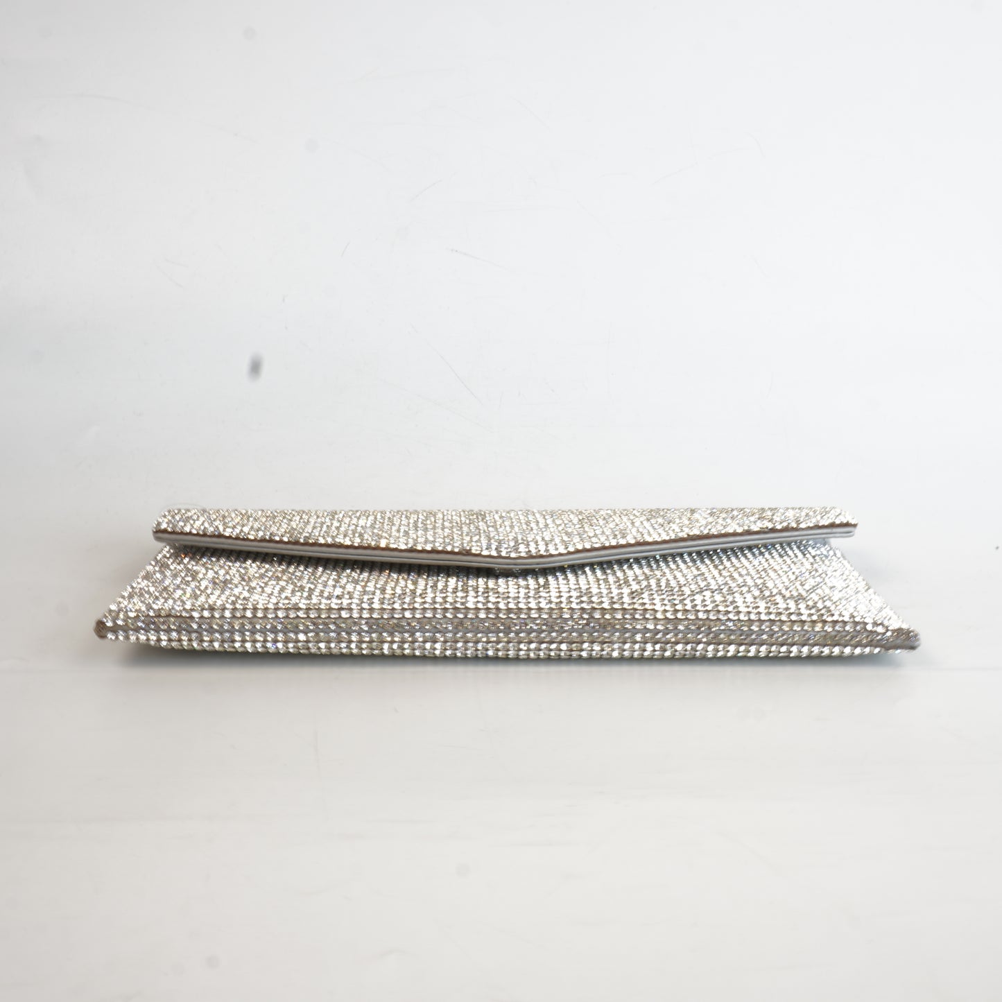 Judith Lieber	Silver Rhinestone Clutch