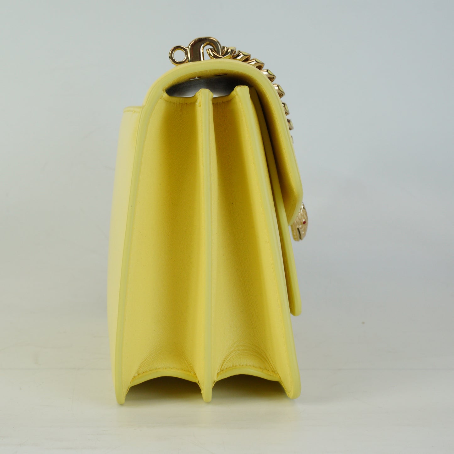 Bulgari Serpenti Forever Shoulder Bag Small Yellow GHW
