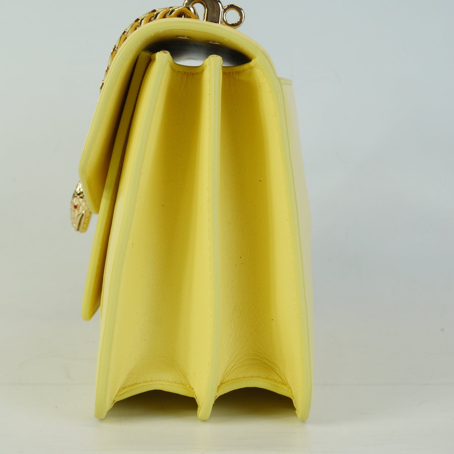 Bulgari Serpenti Forever Shoulder Bag Small Yellow GHW