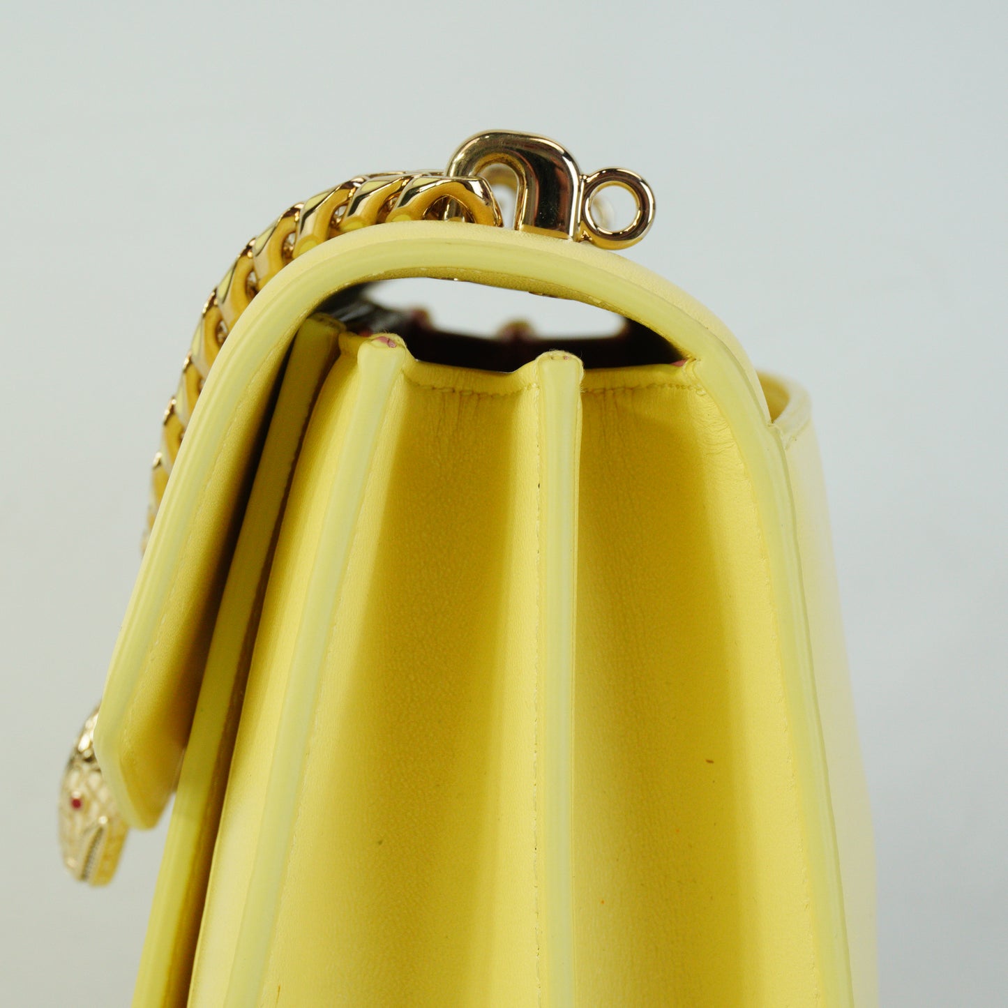 Bulgari Serpenti Forever Shoulder Bag Small Yellow GHW