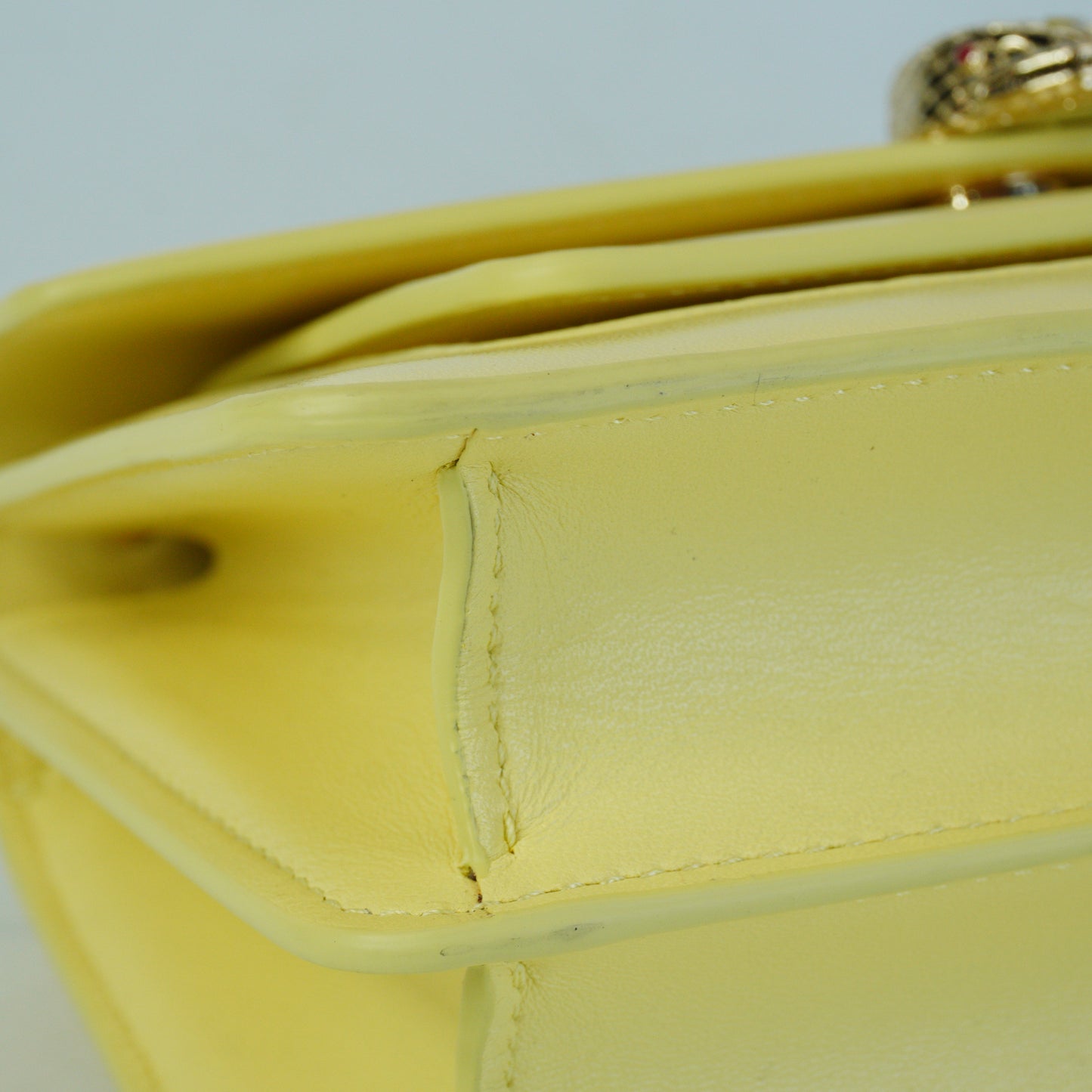 Bulgari Serpenti Forever Shoulder Bag Small Yellow GHW