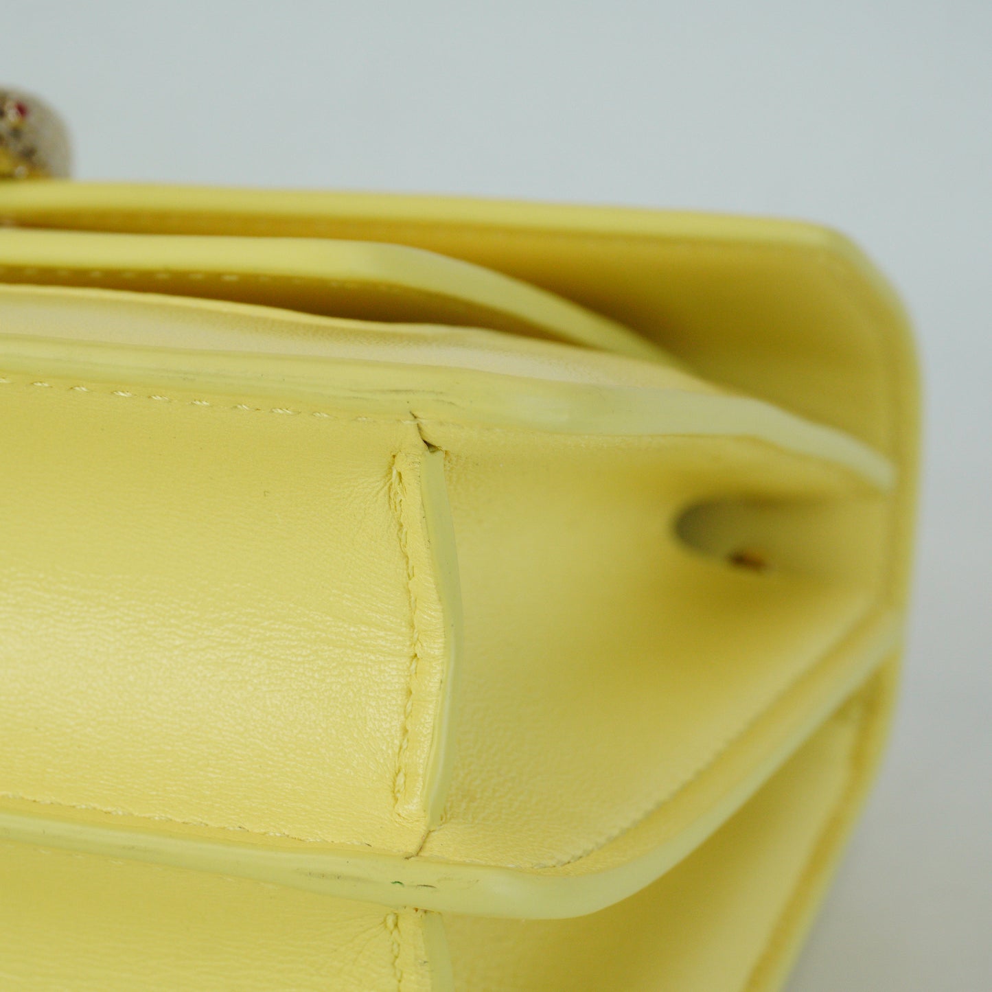 Bulgari Serpenti Forever Shoulder Bag Small Yellow GHW