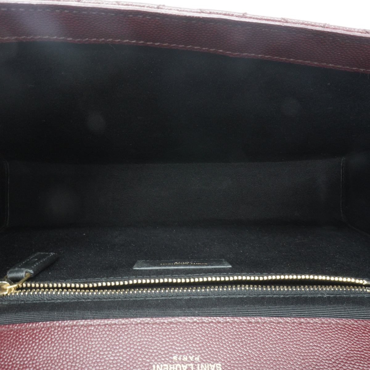 YSL	Envelope Burgundy Medium GHW