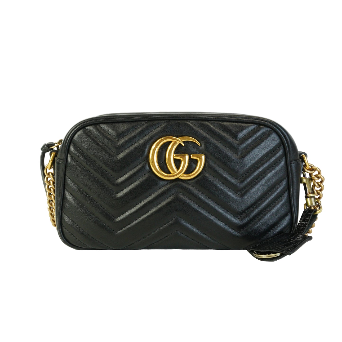 Gucci  GG Marmont Small Camera Bag Black GHW