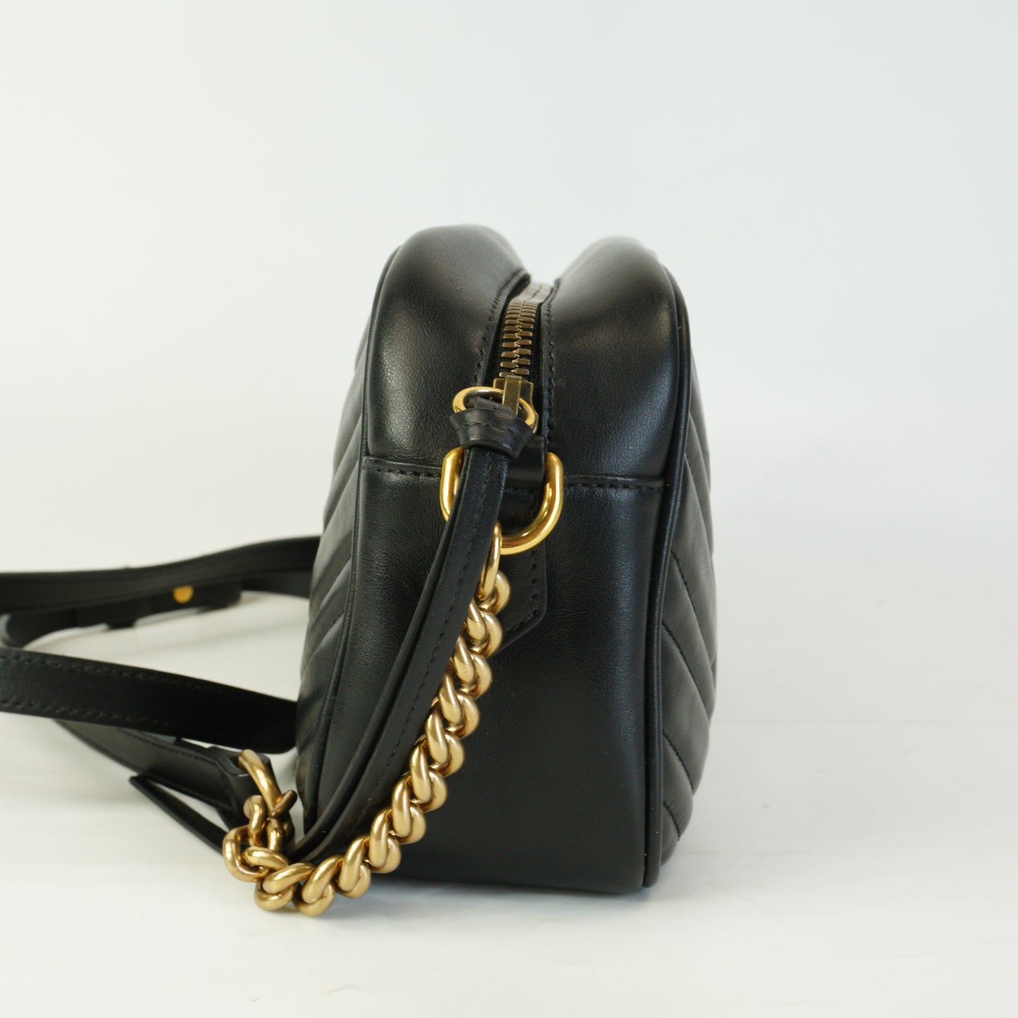 Gucci  GG Marmont Small Camera Bag Black GHW