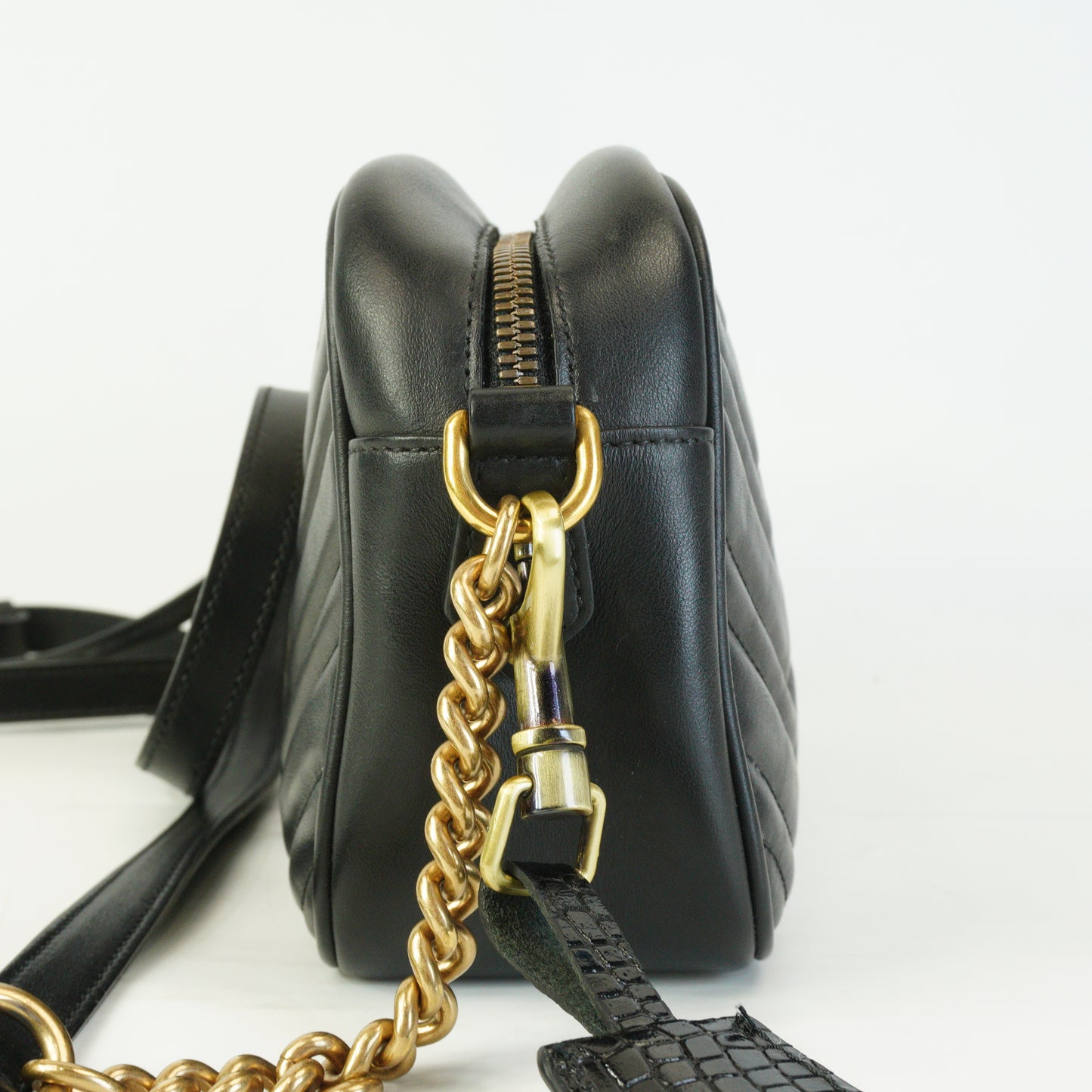 Gucci  GG Marmont Small Camera Bag Black GHW