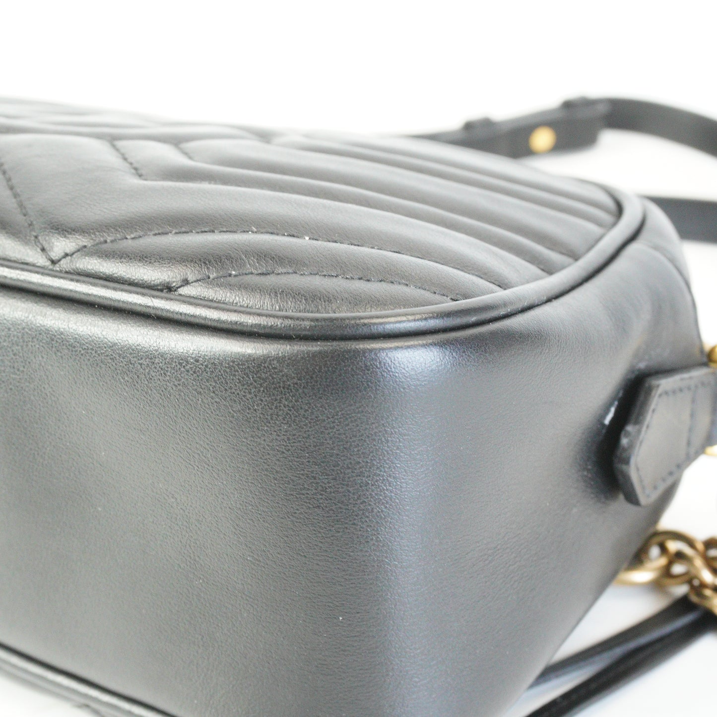 Gucci  GG Marmont Small Camera Bag Black GHW