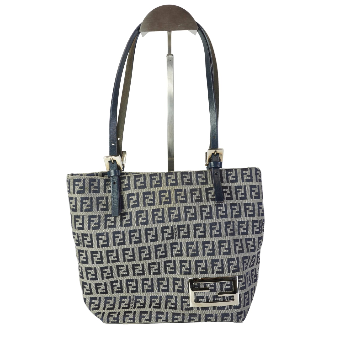 Fendi Zucchino Monogram Shopper Tote Small