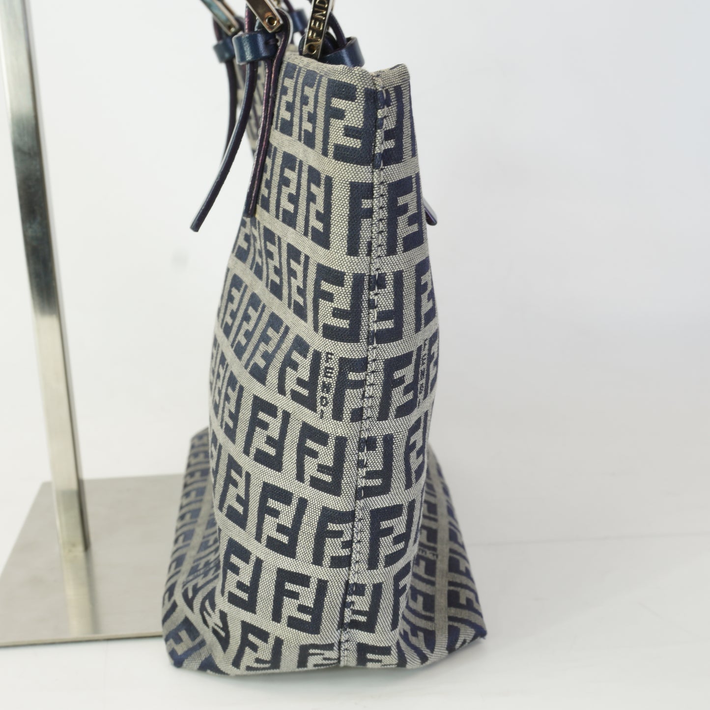 Fendi Zucchino Monogram Shopper Tote Small