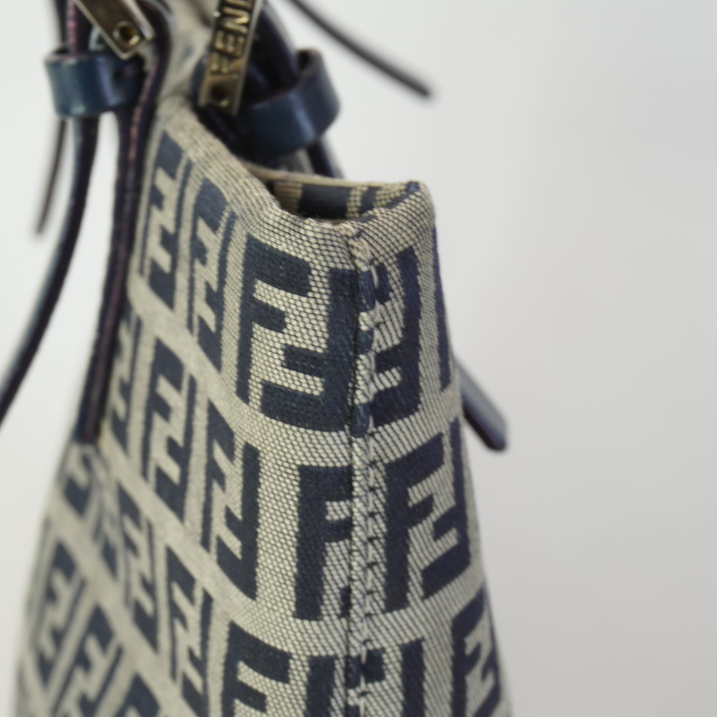Fendi Zucchino Monogram Shopper Tote Small
