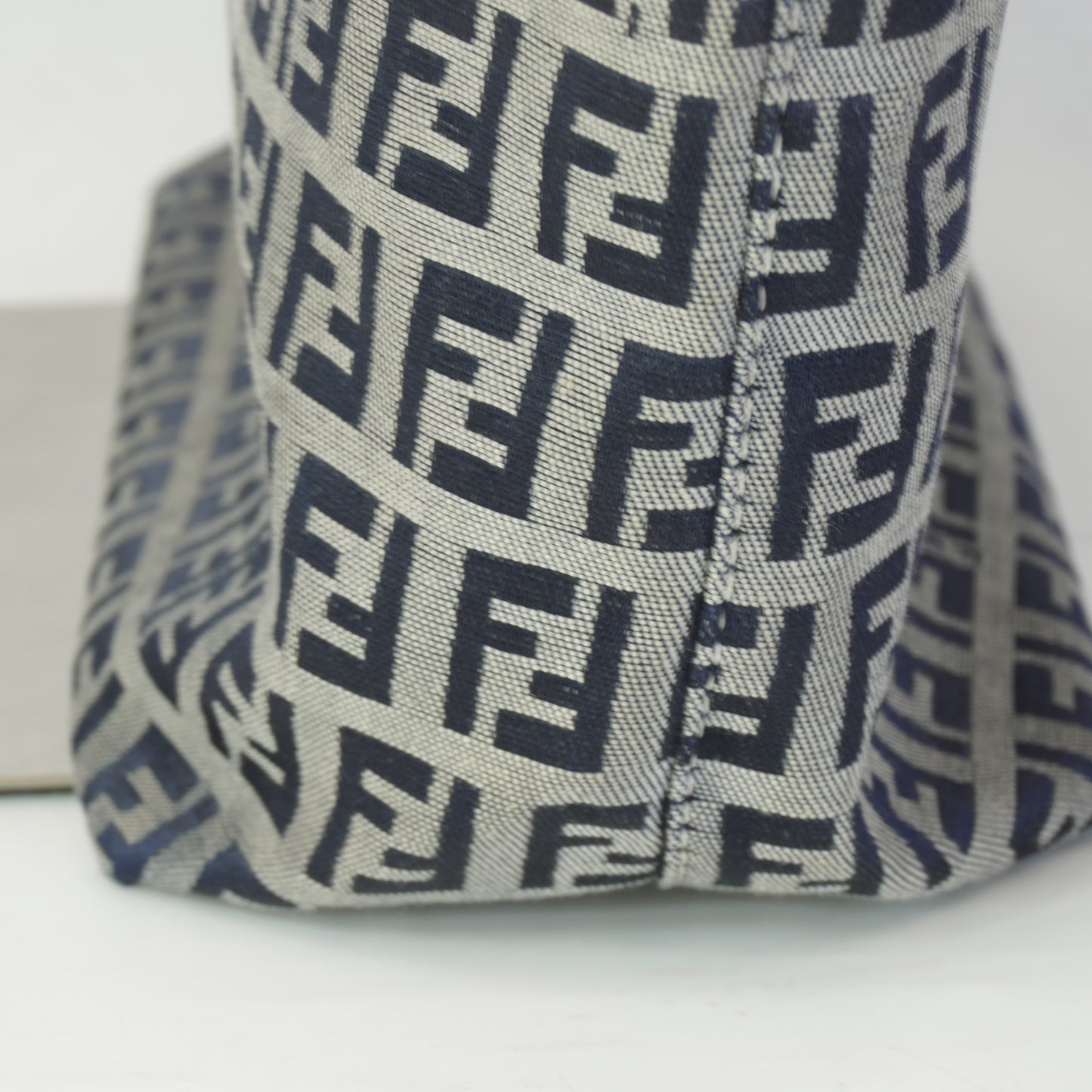 Fendi Zucchino Monogram Shopper Tote Small