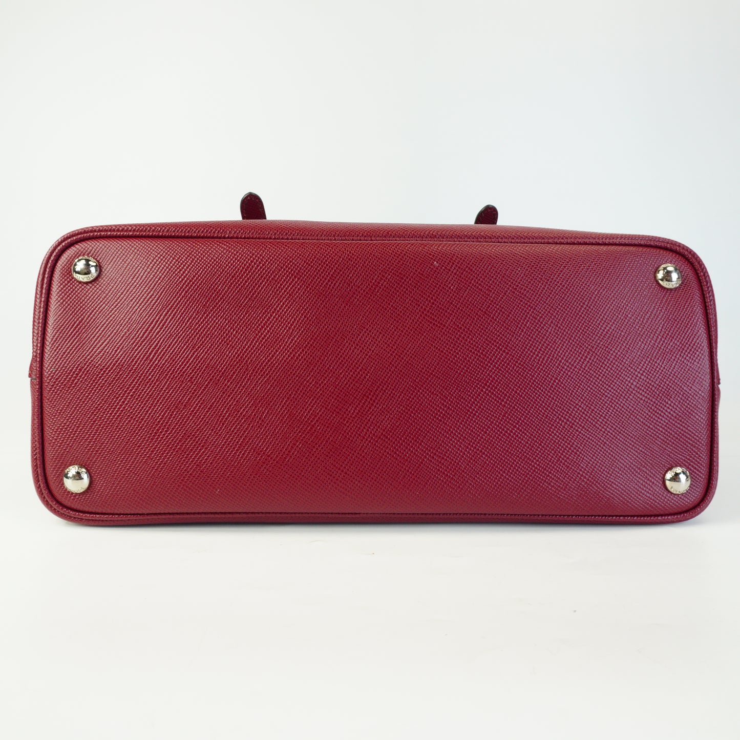 Prada	Saffiano Double Tote Large Burgundy SHW