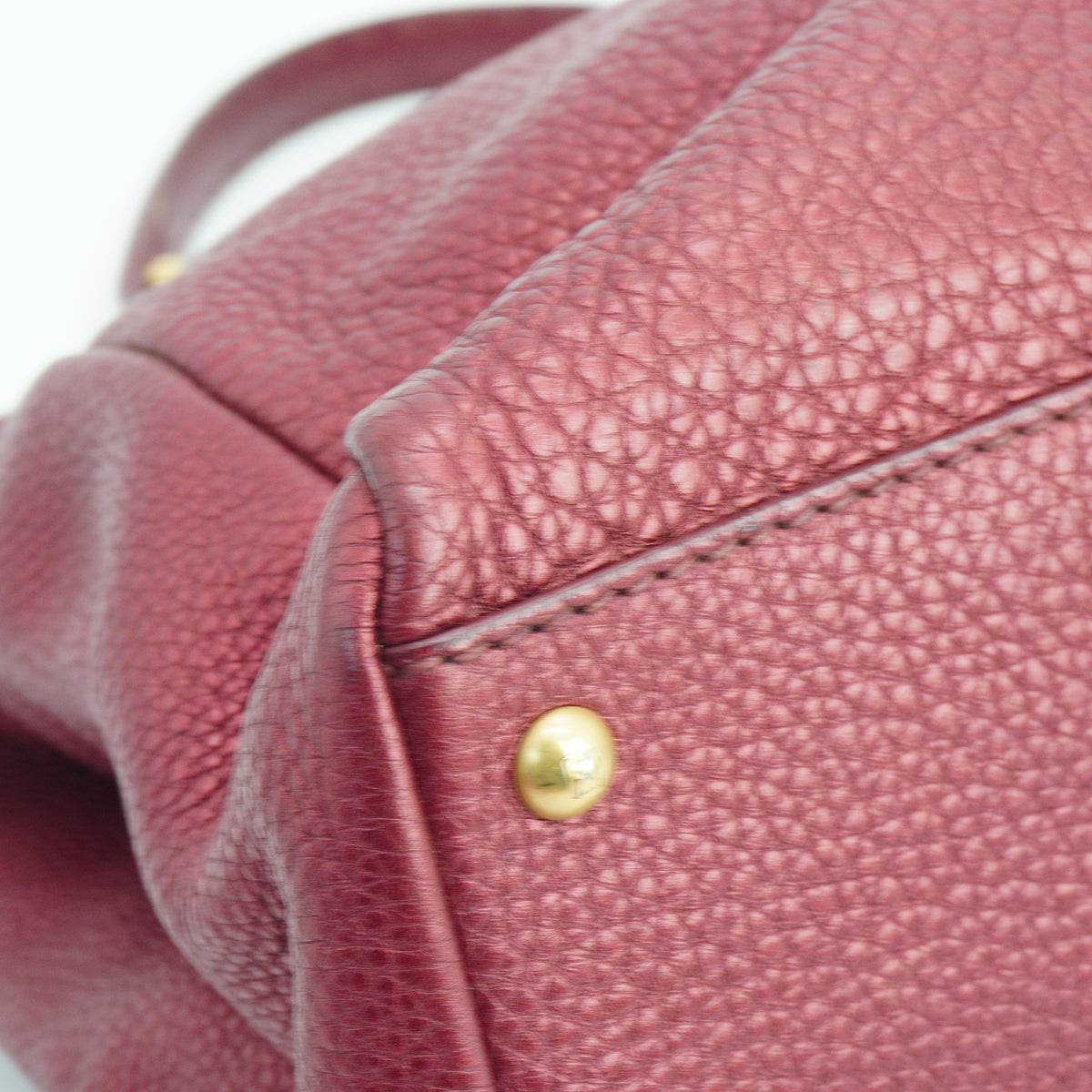 Fendi Peekaboo Metallic Burgundy Large GHW
