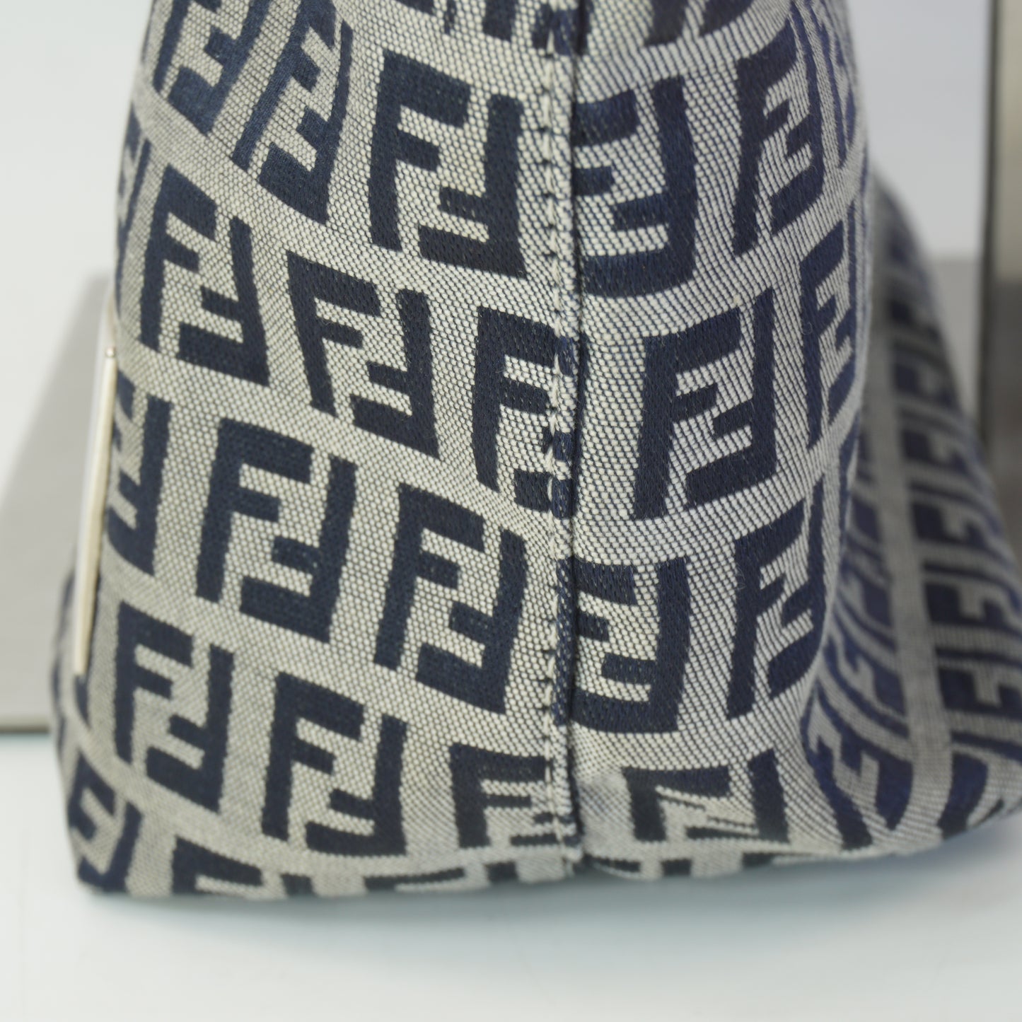 Fendi Zucchino Monogram Shopper Tote Small