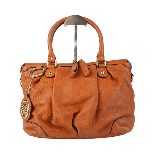Gucci Leather Sukey Orange
