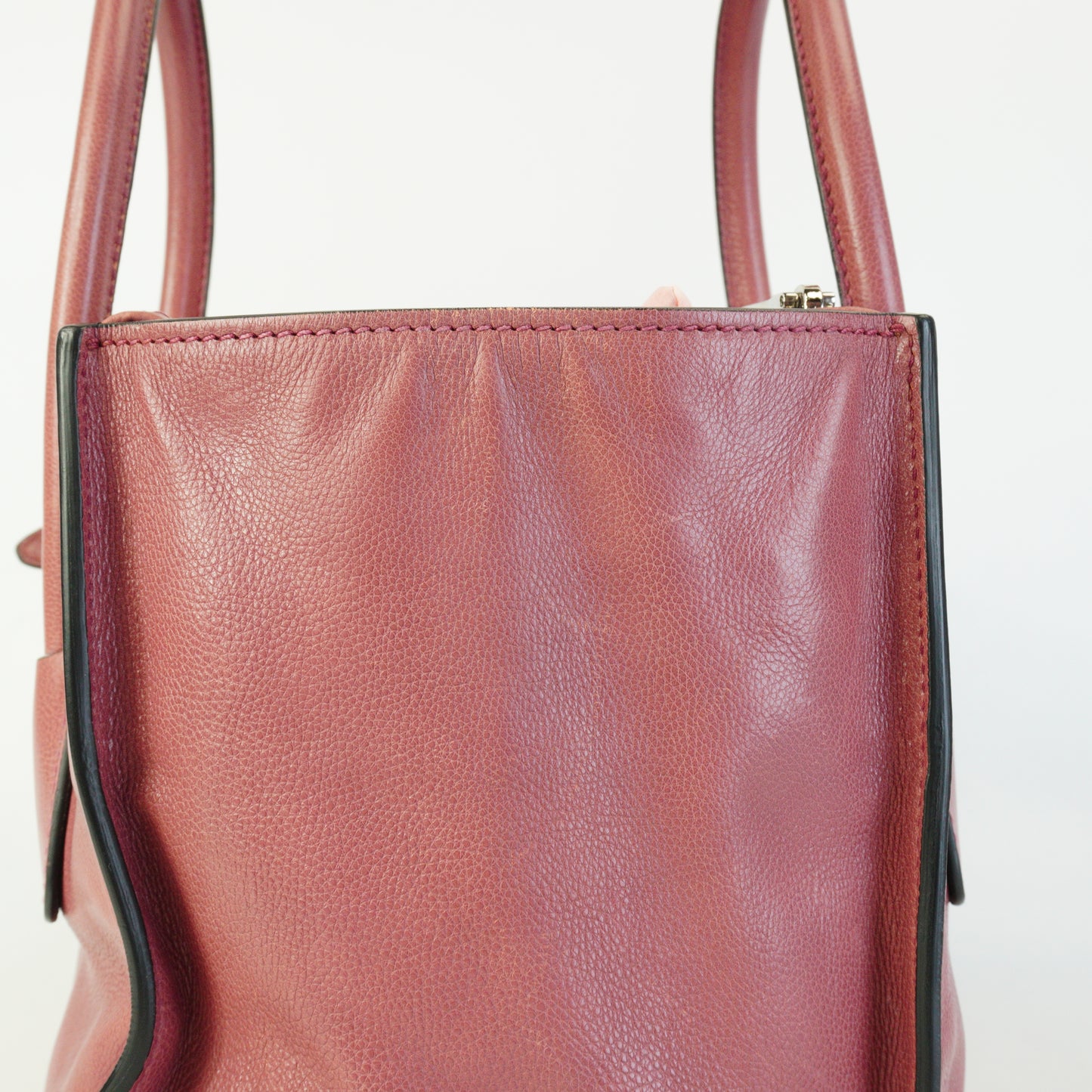 Prada	Twin Pocket Tote Large Pink Rose SHW