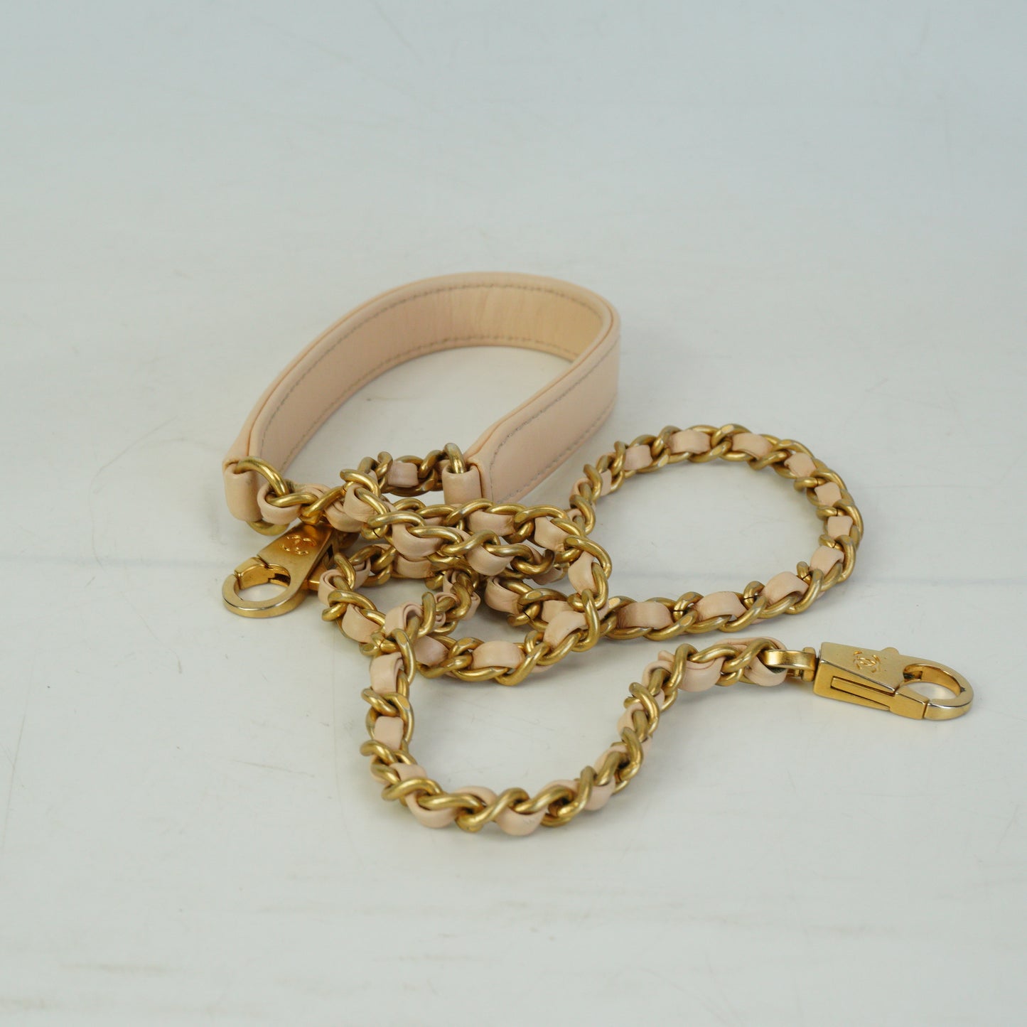 Chanel Chevron Coco Handle Small Beige GHW