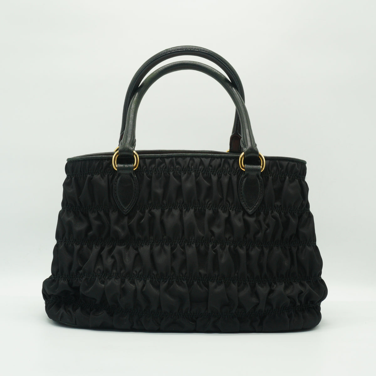 Prada	Tessuto Nylon Gaufre Medium Tote Black GHW