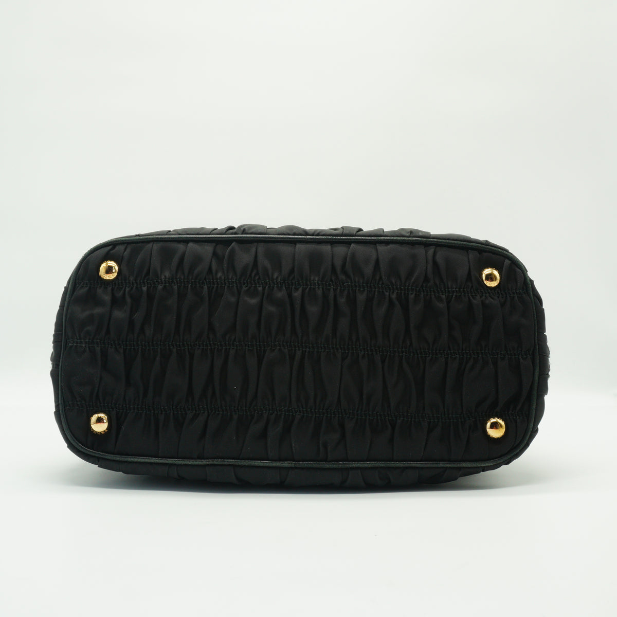 Prada	Tessuto Nylon Gaufre Medium Tote Black GHW