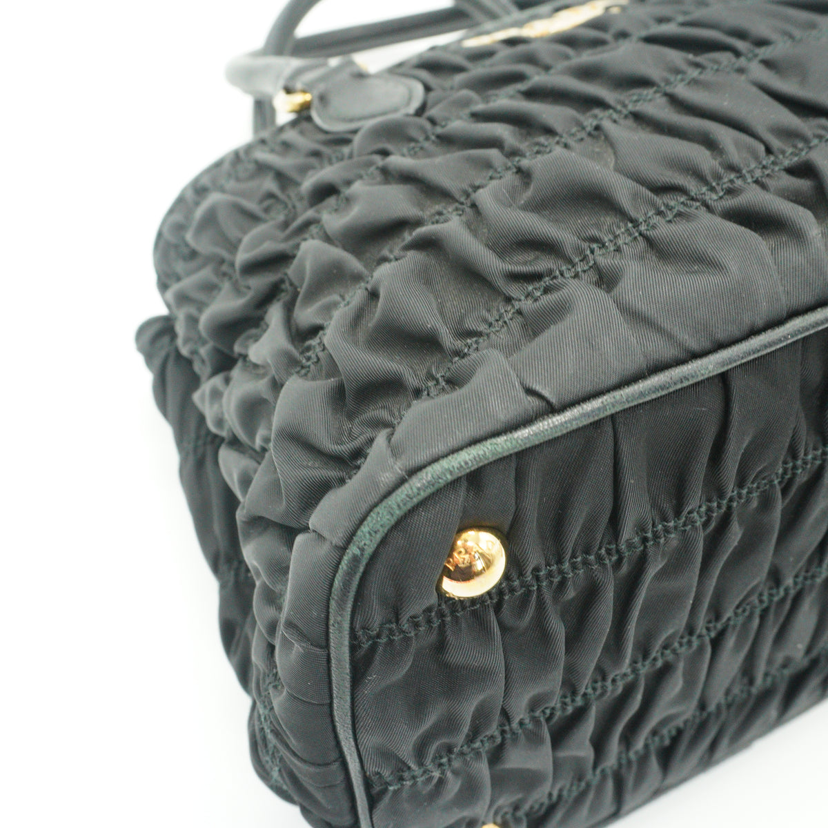 Prada	Tessuto Nylon Gaufre Medium Tote Black GHW